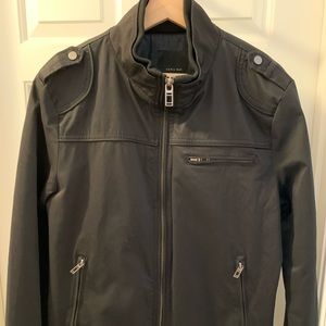 Zara Military Style Jacket (Black - Men L)